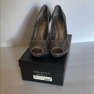 Adrianna Papell Gray Elegant Heels